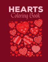 Hearts Coloring Book: A Coloring Book With a Collection of Hearts Designs.