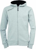 Uhlsport Essential Hood Jacket Grijs Melange Maat XXS