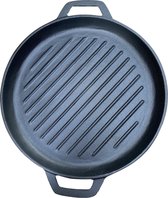 Gietijzeren grillpan - 30 cm - pre seasoned