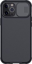 Nillkin - Hoesje geschikt voor iPhone 12 Pro Max - CamShield Serie - Back Cover - Zwart