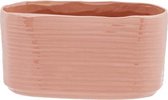 Plantenbak Oud Roze 15x8xh8cm Ovaal Aardewerk