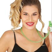 Fiestas Guirca Ketting Met Fluitje 35 Cm Groen