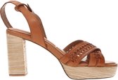 Tamaris Sandalen met hak cognac - Maat 41