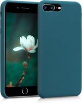 kwmobile telefoonhoesje voor Apple iPhone 7 Plus / 8 Plus - Hoesje met siliconen coating - Smartphone case in mat petrol