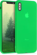 kwmobile telefoonhoesje voor Apple iPhone XS Max - Hoesje voor smartphone - Back cover in neon groen