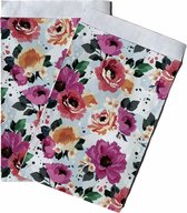 Cadeauzakjes Met Gekleurde Zomerse Bloemen - 17x25cm