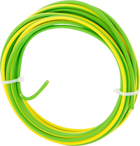 Installatiedraad – VD – 2.5 mm² – 5 m – geel – groen