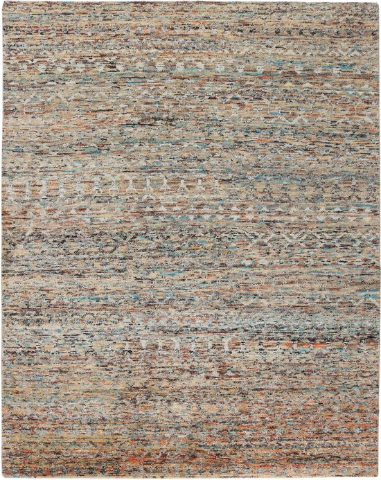 MOMO Rugs - Sari Silk TX-180421 Tapis - 170x240 cm - Rectangulaire - Tapis à poils ras, Oriental, Vintage - Moderne, Oriental - Multicolore