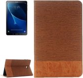 Voor Galaxy Tab A 10.1 / T580 Cross Texture Horizontale Flip Leather Case met houder & kaartsleuven & portemonnee (bruin)
