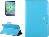8 inch tablets Leather Case Crazy Horse Texture beschermhoes Shell met houder voor Galaxy Tab S2 8.0 T715 / T710, Cube U16GT, ONDA Vi30W, Teclast P86 (babyblauw)
