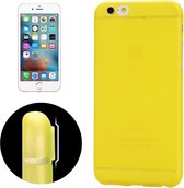 Ultradunne camerabescherming Design Translucence PP Case voor iPhone 6 Plus & 6S Plus (geel)