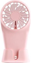 ROCK F3 draagbare handheld elektrische ventilator met snelheidsaanpassing op 2 niveaus (roze)