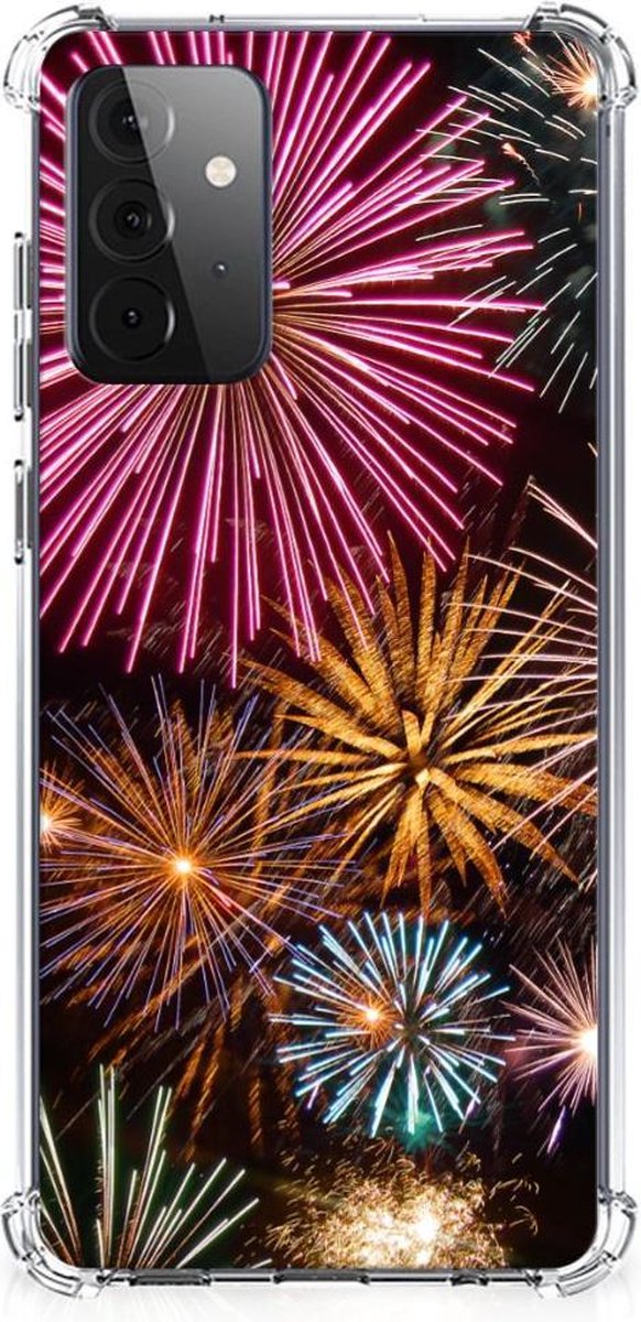 Samsung Galaxy A72 4G/5G Anti Shock Bumper Case Vuurwerk