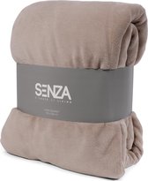 SENZA Woondeken taupe - 150 x 200 - living plaid -