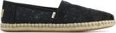 Toms Vrouwen Stof Espadrilles / Damesschoenen  -   Alpargata lace - Zwart - maat 37.5