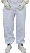 Excellent Imkerbroek – Wespen-/Imkerbroek van dikke stof – Voor professionele imkers – Met handige zakken – Wit - Maat XL