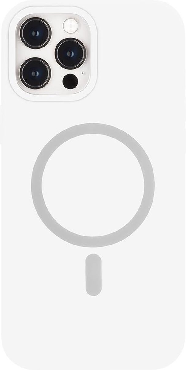 Hoes geschikt voor iPhone 12 Mini / Apple magnetische Ring & oplaadfunctie - TPU Back Cover - Wit