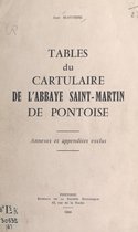 Tables du « Cartulaire de l'abbaye Saint-Martin de Pontoise »