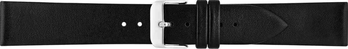 00049000_01_18_mm 18 mm horlogeband leer zwart stalen gesp