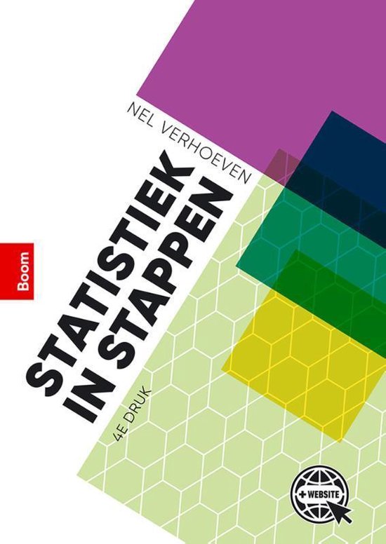 Boek cover Statistiek in stappen van Nel Verhoeven (Paperback)