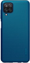Nillkin - Samsung Galaxy A12 Hoesje - Super Frosted Shield - Back Cover - Blauw