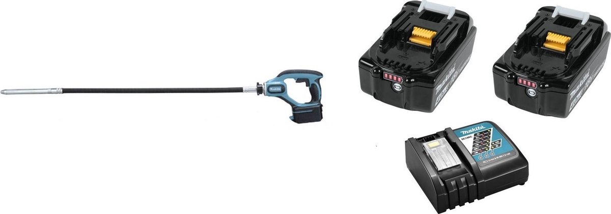 Makita DVR450RME 18V Li-Ion accu betontrilnaald set (2x 4.0Ah accu) - 1200mm