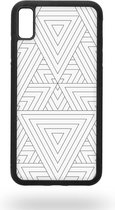 White triangular inception Telefoonhoesje - Apple iPhone Xs Max