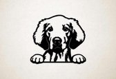 Wanddecoratie - Hond - Golden Retriever 4 - S - 45x50cm - Zwart - muurdecoratie - Line Art
