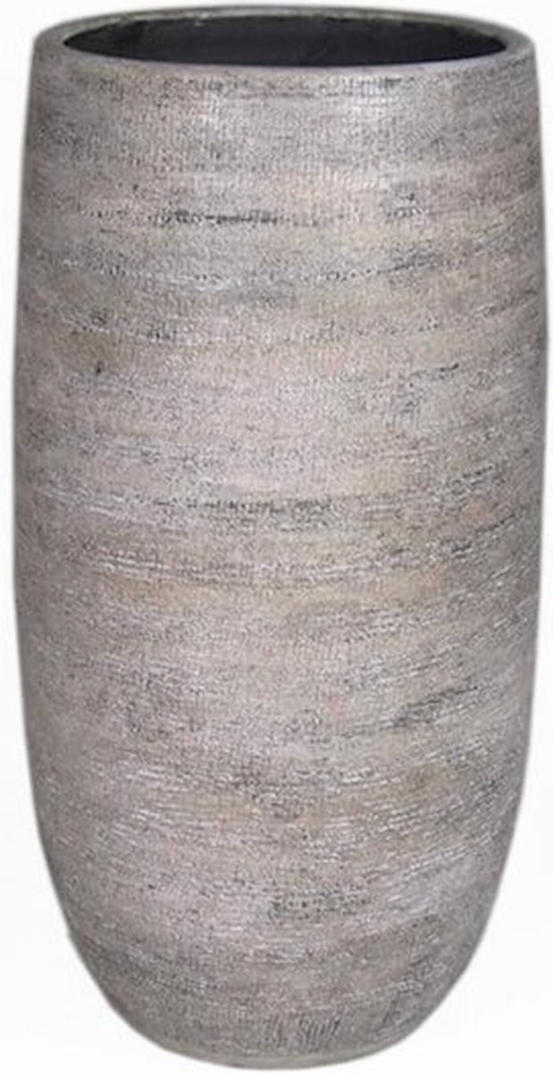 Vaas mira d26h50cm industrieel wit