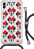 Minnie Mouse iPhone 7 hoesje - met draagkoord - ook voor iPhone 8 / SE 2020 - disney
