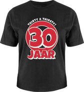 Verjaardag - T-shirt - 30 jaar - In cadeauverpakking met gekleurd lint