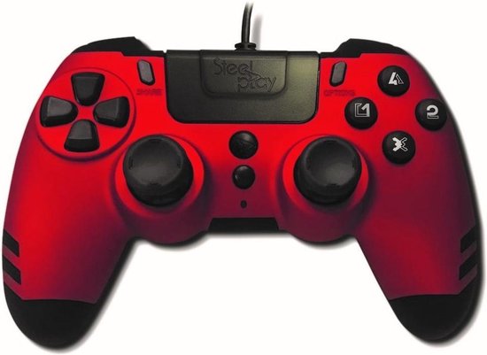Steelplay MetalTech Wired Controller – Ruby Red