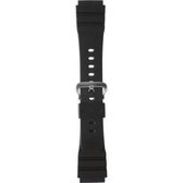 Morellato Horlogebandje - Morellato horlogeband U3035 Adige - Silicone - Zwart - bandbreedte 22.00 mm