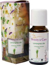 Beauty & Care - Lemongrass olie - 20 ml - Etherische olie - Natuurlijk - geschikt voor Aroma diffuser
