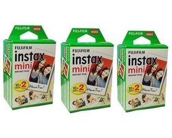 10/20/40/60/80/100 vellen Instax mini 11/9 films witte rand, 3 inch brede film voor instant camera - 10 vellen [60 vellen]