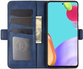 Samsung Galaxy A52 / A52S Hoesje Portemonnee Book Case Blauw