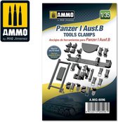 1:35 AMMO MIG 8096 Panzer I Ausf.B Tools Clamps Resin onderdeel