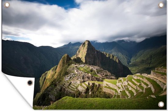 Affiche de jardin - Toile de jardin - Posters de jardin extérieur - Machu Picchu - 120x80 cm - Jardin