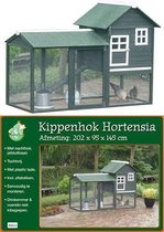 Kippenhok - hout+ nachthok hortensia