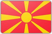 Vlag Noord-Macedonië - 100 x 150 cm - Polyester