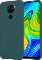 Shieldcase Xiaomi Redmi Note 9 silicone case - donkergroen