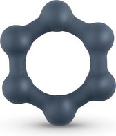 Hexagon Cockring Met Stalen Kogels