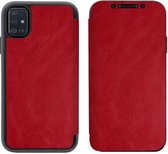 Samsung Galaxy A20E Bookcase Hoesje - Leer - Siliconen - Book Case - Flip Cover -  Samsung Galaxy A20E - Rood