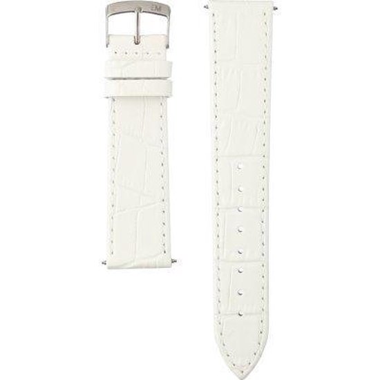 Morellato Horlogebandje - Morellato horlogeband X2524 Kajman - leer - Wit - bandbreedte 20.00 mm