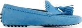 Stefano Lauran Suède Dames Mocassins - Blauw - Maat 40