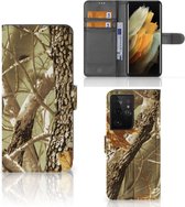 Beschermhoesje Geschikt voor Samsung Galaxy S21 Ultra Wallet Book Case Wildernis
