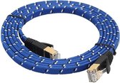 3 m Vergulde CAT-7 10 Gigabit Ethernet Ultra platte patchkabel voor modem / router LAN-netwerk, gebouwd met afgeschermde RJ45-connector