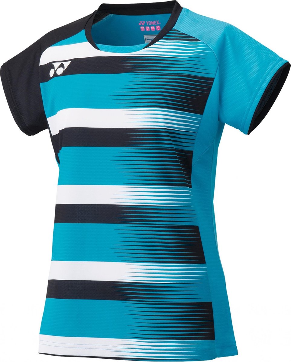 Yonex Badmintonshirt Dames Polyester Turquoise Maat S
