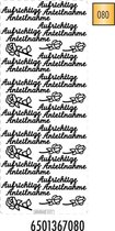 Pickup hobbysticker 2 stuks per verpakking 367 Aufrichtige Anteilnahme gold goud