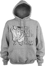 Gremlins Hoodie/trui -XL- This Dude Likes To Party Grijs